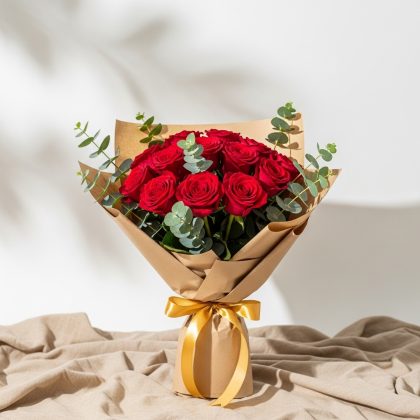 11'Li Kırmızı Gül Buketi