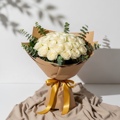 41'Li Beyaz Gül Buketi