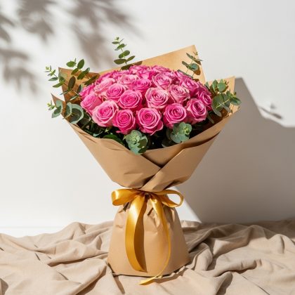 41'Li Pembe Gül Buketi