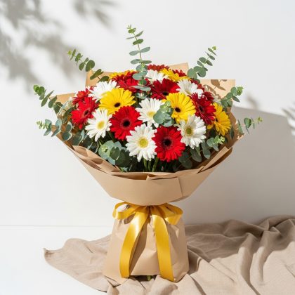 Karışık Gerbera Buketi