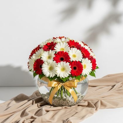 Karışık Gerbera Vazoda