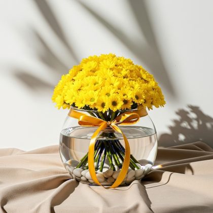 Sarı Papatya Vazoda