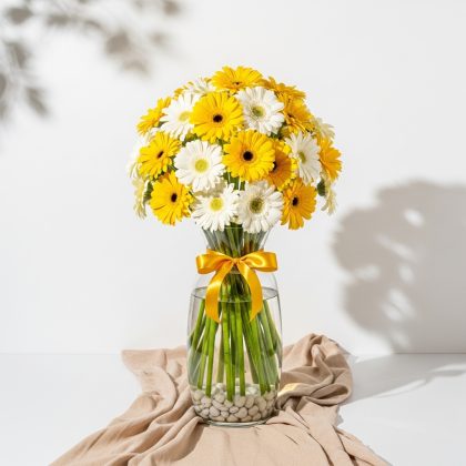 Karışık Gerbera Vazoda