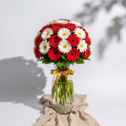 Karışık Gerbera Vazoda